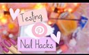 Testing Pinterest Nail Hacks For Lazy Girls | Reem