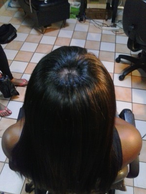 Sew -in weave before styling