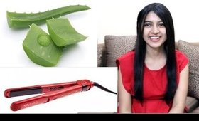 Aloe Vera Trick !! - Do Natural Straight Hair - How to Straighten Hair Naturally at Home