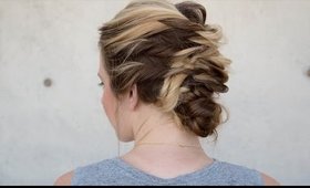 Easy Twisted Updo in Minutes