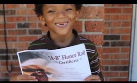 October 21, 2016 My baby Got A-B honor roll,We are  so proud