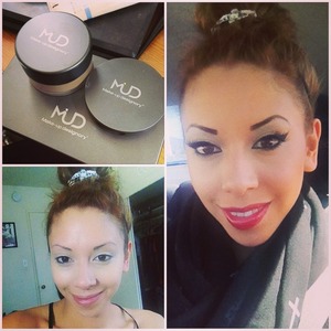Makeup of the day using mud cosmetics