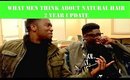 VLOG 1:What College Men Think About NATURAL HAIR  2 Year Update