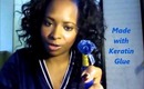 Blue Keratin U tip strands See these fusion tips if you have never seen them before