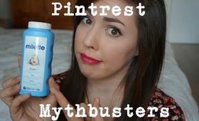 Baby Powder False Lashes | Pintrest Mythbusters