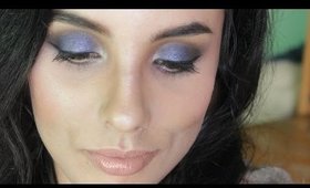 ♥ Holiday Makeup | ماكياج ازرق لعطلة ♥