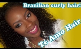 MY NEW CURLY HAIR: Te' Amo hair first look