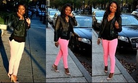 Pink & Black Outfit of the Day