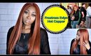 Fiery Copper Hair 🔥 Freetress Equal Premium Delux Lace Front Wig - EVLYN ☆ Samsbeauty
