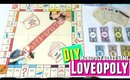 Lovopoly Board Game DIY, Anniversary gift DIY for him DIY gifts for boyfriend, HOW TO monopoly game