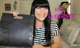 MAY empties!  Check out what has me crying because I used it up!!