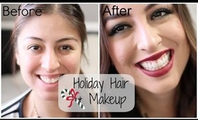 Holiday Makeup & Hair Tutorial Collab with WhatWouldLizzyDo