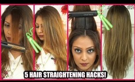 5 HAIR STRAIGHTENING HACKS │ FLAT IRON TIPS & TRICKS FOR BEAUTIFUL DIFFERENT STYLES!