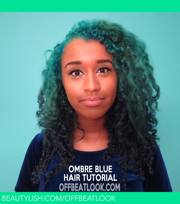 Teal To Blue Ombre Hair Tutorial | Camille J.'S (Offbeatlook) Photo |  Beautylish