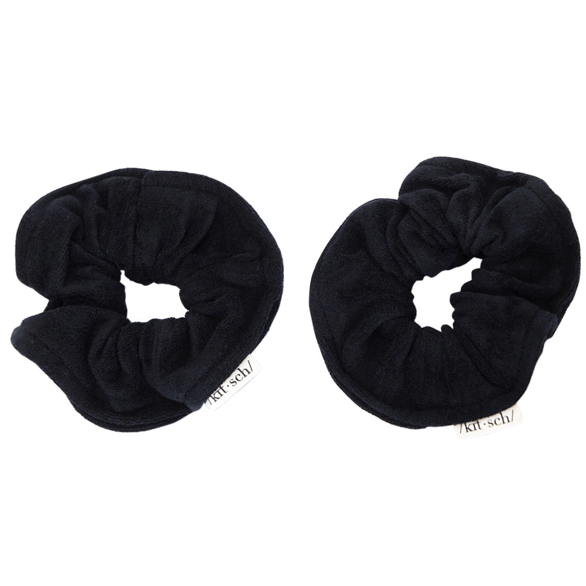 Kitsch Eco-Friendly Towel Scrunchies Black alternative view 1 - product swatch.