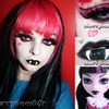 Monster High Draculaura Halloween Makeup Look