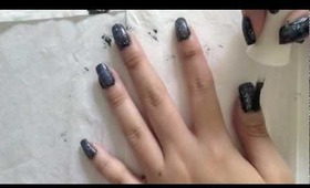 Galaxy space nail art for beginners! (explained step by step)