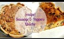 {recipe} Sausage & Peppers Quiche | TLS