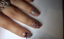 Summer nails (nude leopard and cute bow)