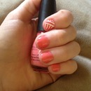 Peach nails<3