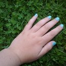 primark seablue nails on my nails 
