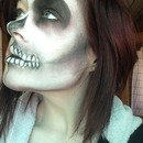 Half skull makeup 