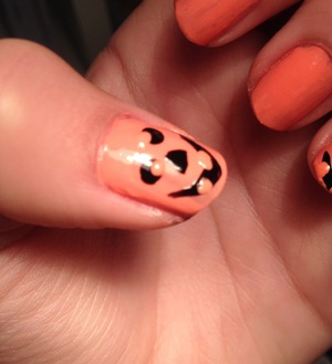 pumpkin nails for halloween 
