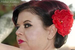 Airbrush makeup I did for a Pin up style photo shoot 
