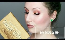 TARTE GRAV3YARDGIRL SWAMP QUEEN - DAY 3: SASSY BUN | 1 PALETTE FOR A WEEK