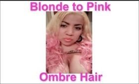 Blonde to Pink Ombre How to: Walk through featuring Hairextiondeal.com