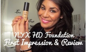 NYX HD Studio Photogenic Foundation ♥ First Impression, Application, & Review