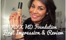 NYX HD Studio Photogenic Foundation ♥ First Impression, Application, & Review