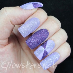 Read the blog post at http://glowstars.net/lacquer-obsession/2014/04/the-digit-al-dozen-does-texture-purple-pinwheels/