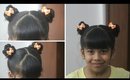 How to make Double braided buns - DIY cute hairstyle - makeupinfo