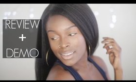 EvaWigs Kinky Straight Wig Review + Application Demo