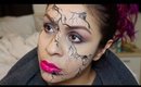 Simple & Easy Cracked Face Makeup Tutorial | Halloween | TheRaviOsahn