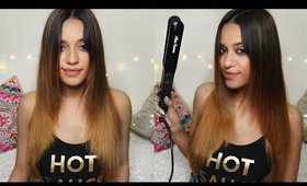 How I straighten My Hair | Sleek & Shiny in less than 5 minutes