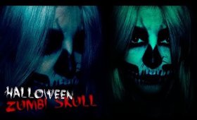 Makeup Halloween Skull Zumbi | Caveira Zumbi - @Sehziinha