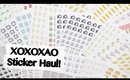 XOXOXAO Etsy Sticker Haul