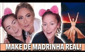 MAKE REAL - FUI MADRINHA DE CASAMENTO! ARRUME-SE COMIGO! | Duda Fernandes