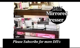 DIY Decorate Your Vanity with Mirrors |IKEA HACK MALM DRESSING TABLE