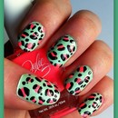 Spring Leopard Nails :)