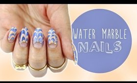 Design 6: Water Marble | Easy Water Marble Nails For NNAC ♡