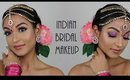 Indian Bridal Makeup | Pink and Purple Eyes | Divine Beauty by Sathi