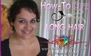 How to Cut Long Hair Straight Across Easy at Home :::... ☆ Jennifer Perez of Mystic Nails ☆
