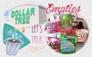 Dollar Tree Empties | Let's Talk Trash 2017 | PrettyThingsRock