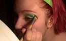 Gold and Green Make-up