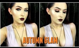 Autumn/Fall Glam Make Up Tutorial ♡ Kylie Cosmetics Leo Lip Kit ♡