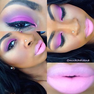 I love pink! Follow me on instagram @muashaleena to see what I used for this and many other makeup looks! :)