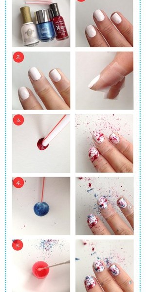 Use any combo of colors to get this stylish nail look. Super quick and easy too! 